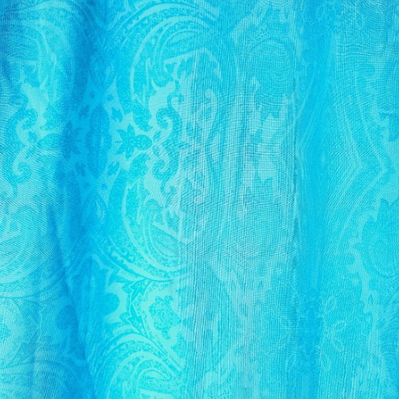 Vintage Pakistani Dress Top, Kameez, Side Splits w/ Lace & Silk Fabric, Size 40 - Picture 11 of 12